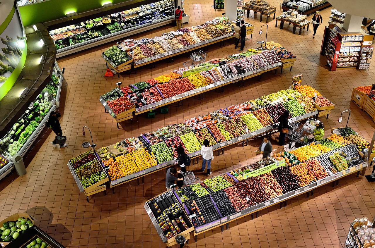 supermarket stalls coolers