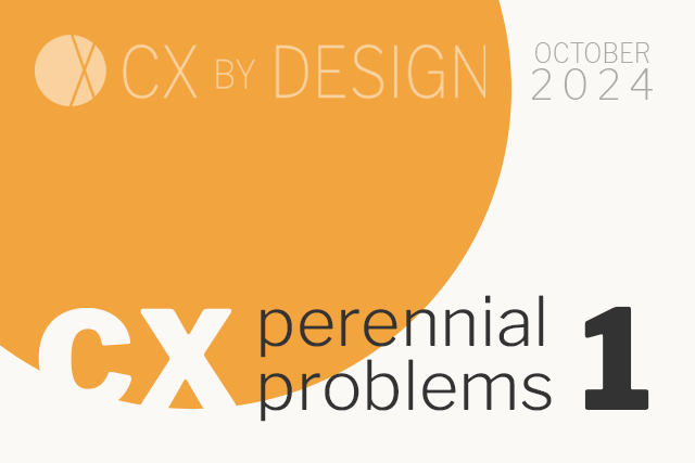 Perennial CX Problems #1: Personalization